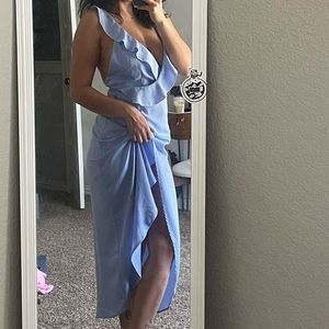 Super down pastel blue dress
